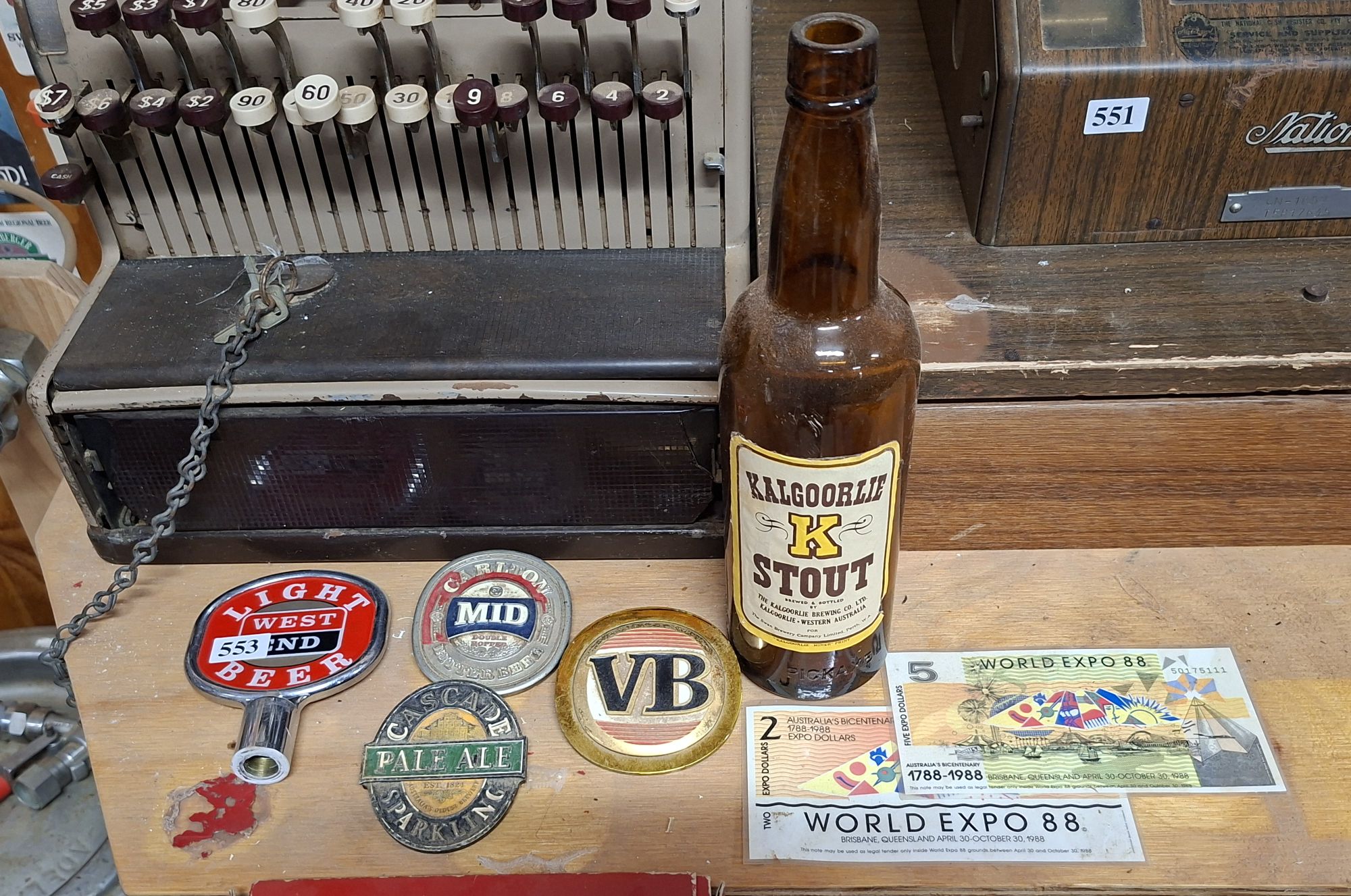 Four Original Beer Tops