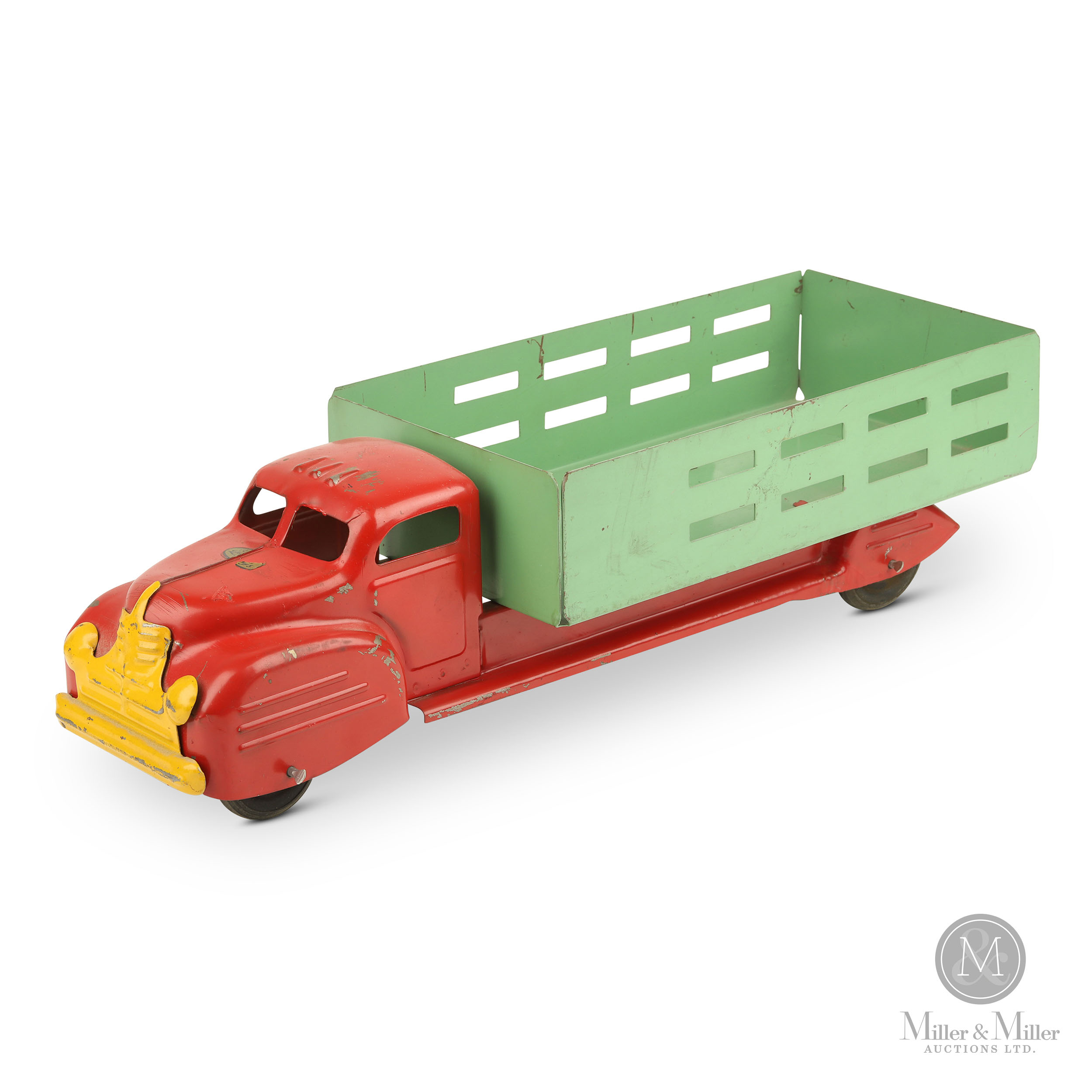 Lincoln Toys Pressed Steel Stake Truck