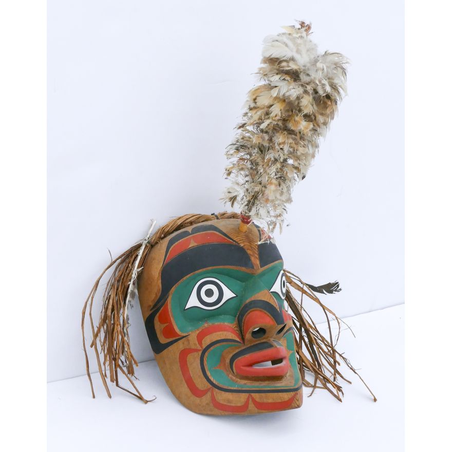 Tony Hunt Jr. ''Kwagiulth Intruder'' 1985 Painted Mask
