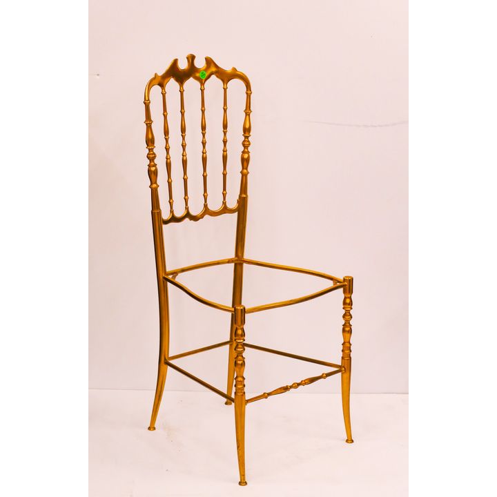 Midcentury Brass Vanity Side chair- 36x15x15''- missing seat