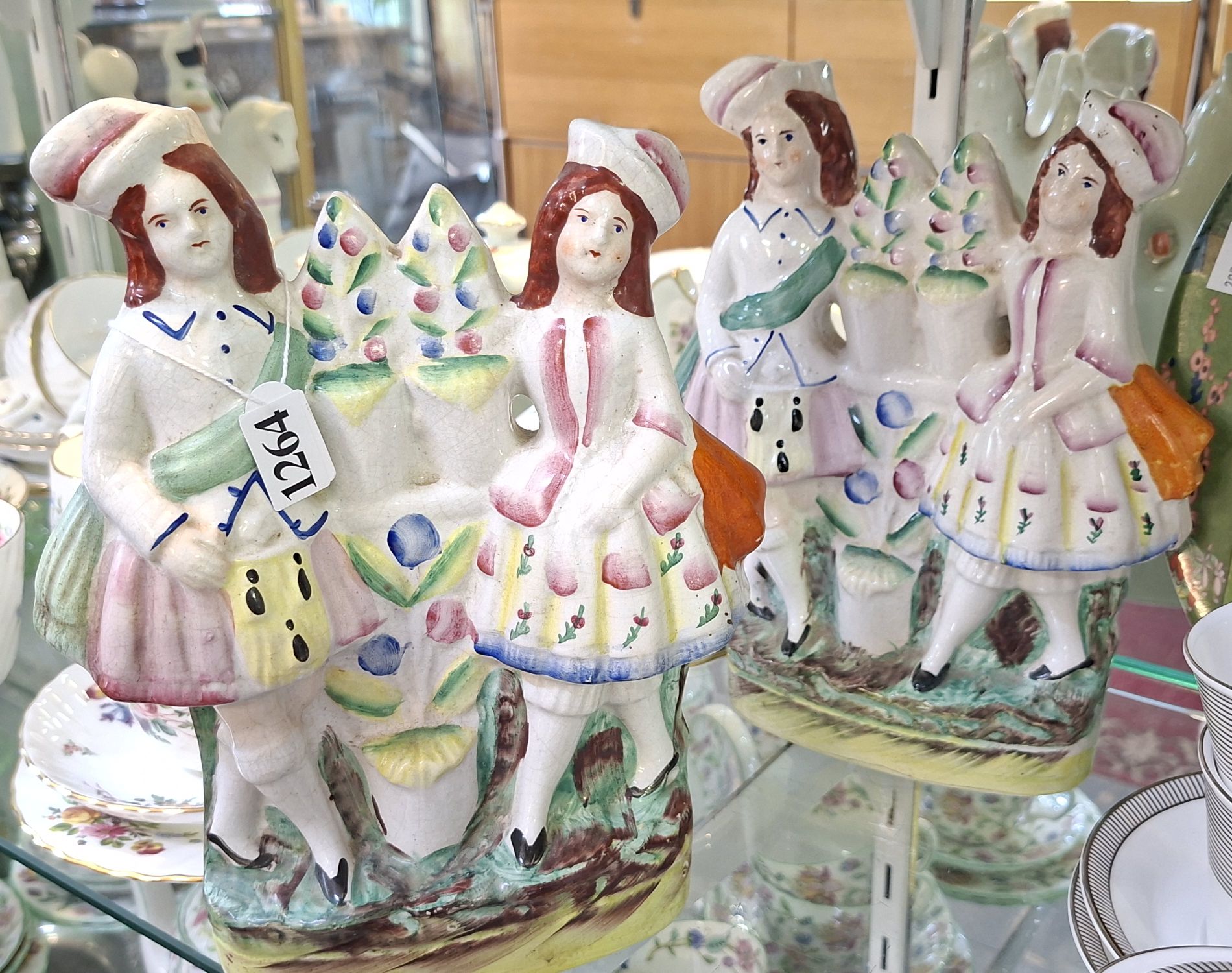 Staffordshire Flatback Figural Ornaments