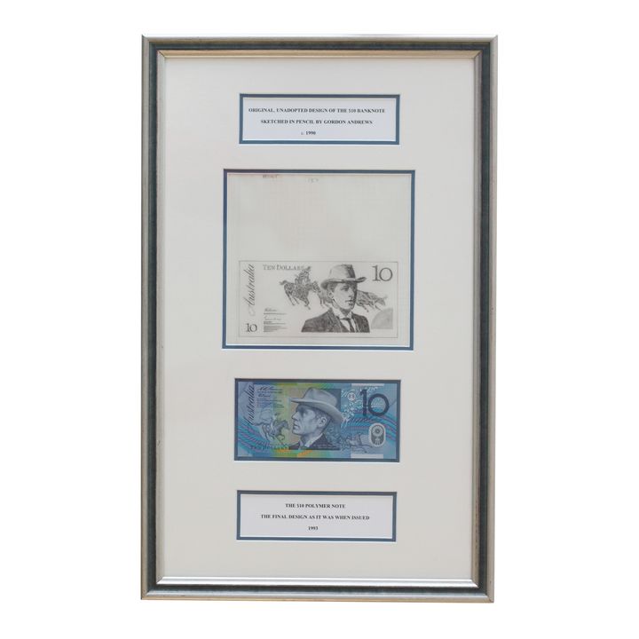 Original, Unadopted Design of the Australian Ten Dollar Banknote