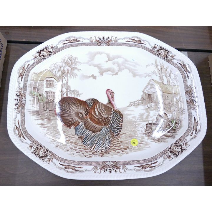 Johnson Bros Barnyard King Turkey Platter- 20''