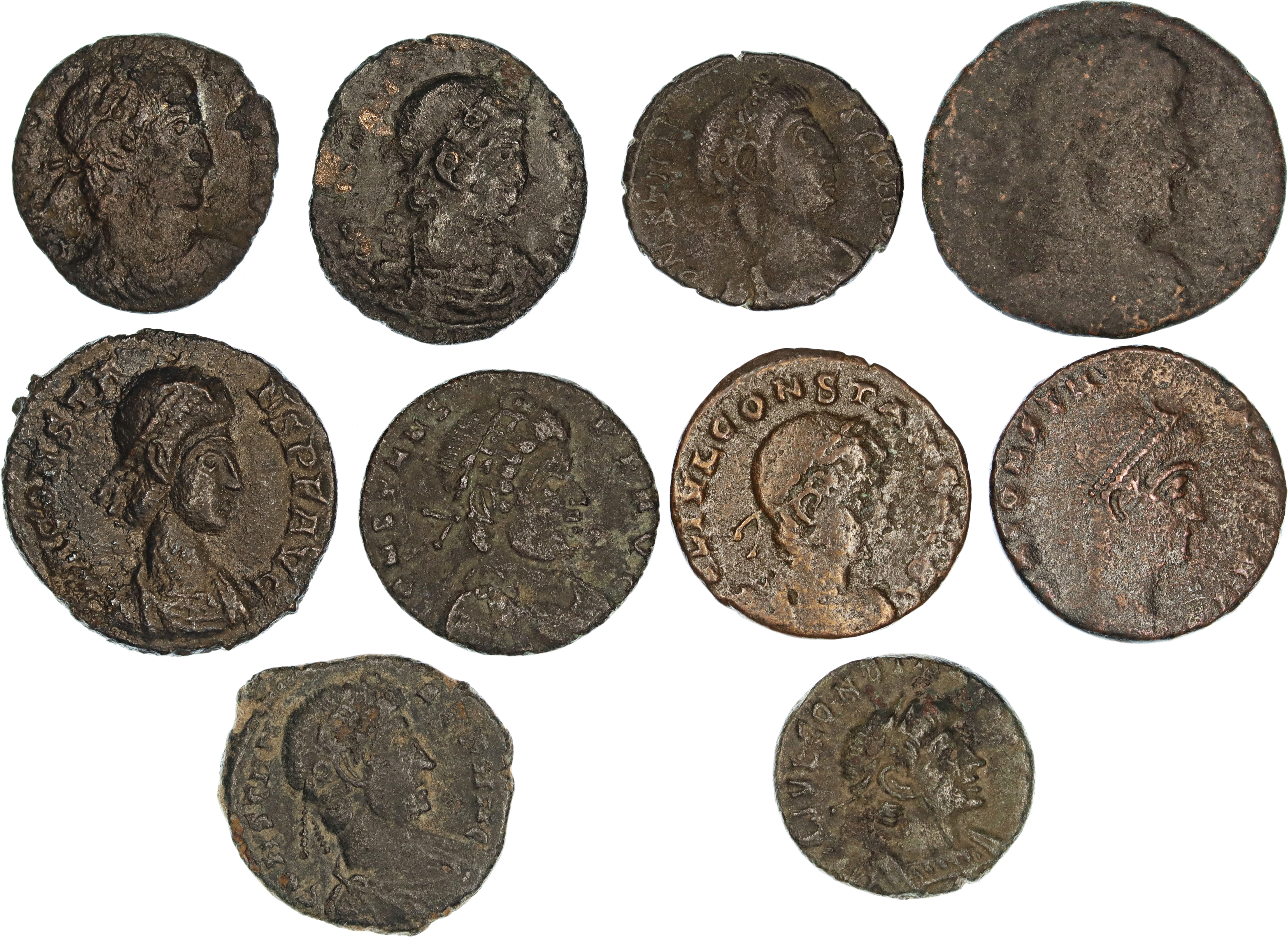 Roman Empire, Constans , Æ Follis, 333-350 AD, Fair-nVF