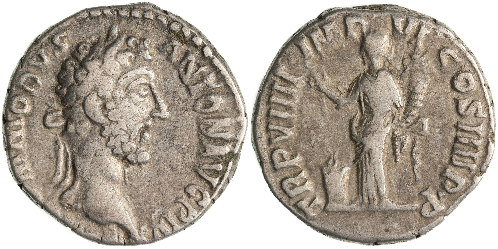 Commodus, Denarius, 184 AD, aVF