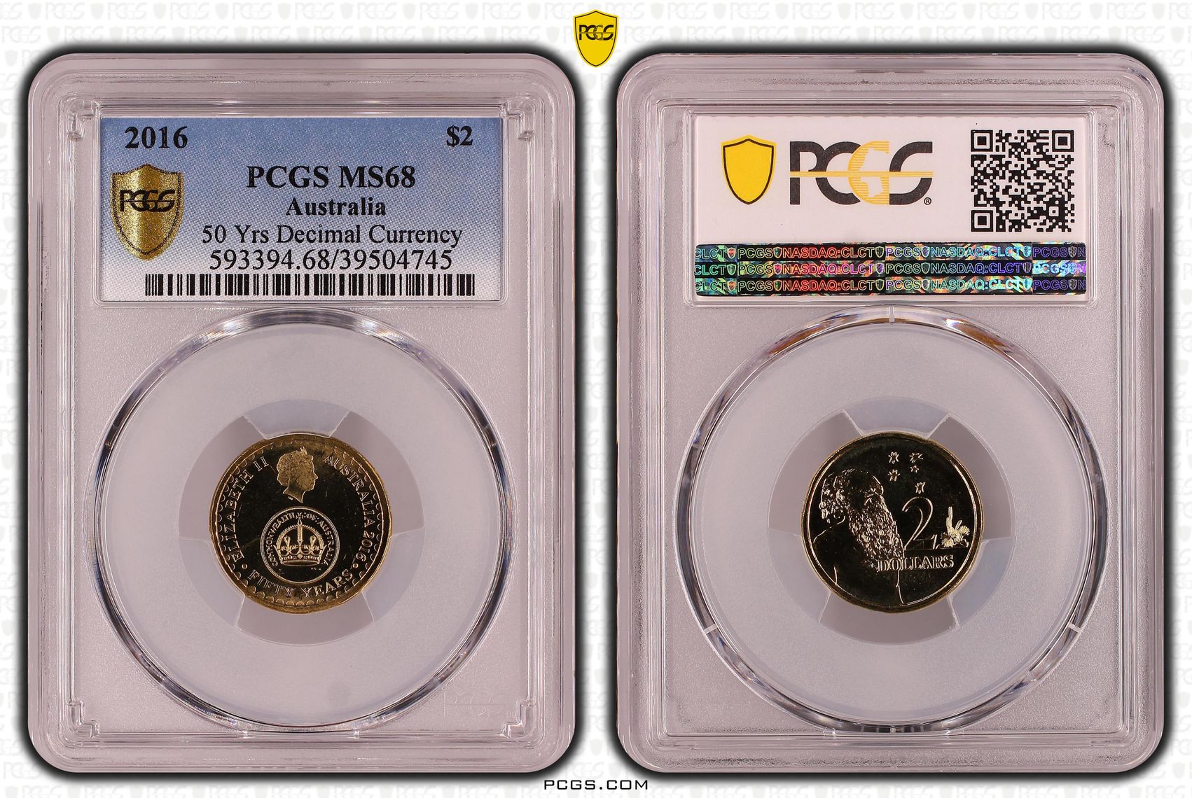 50 Yrs Decimal Currency, Two Dollar, 2016, PCGS MS68