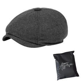 Peaky Newsboy Irish Style Fuller Fit Wool Blend Tweed Peak Cap Adjustable Light Brown |