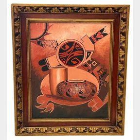 Original Oil Painting By Robert Yellowhair