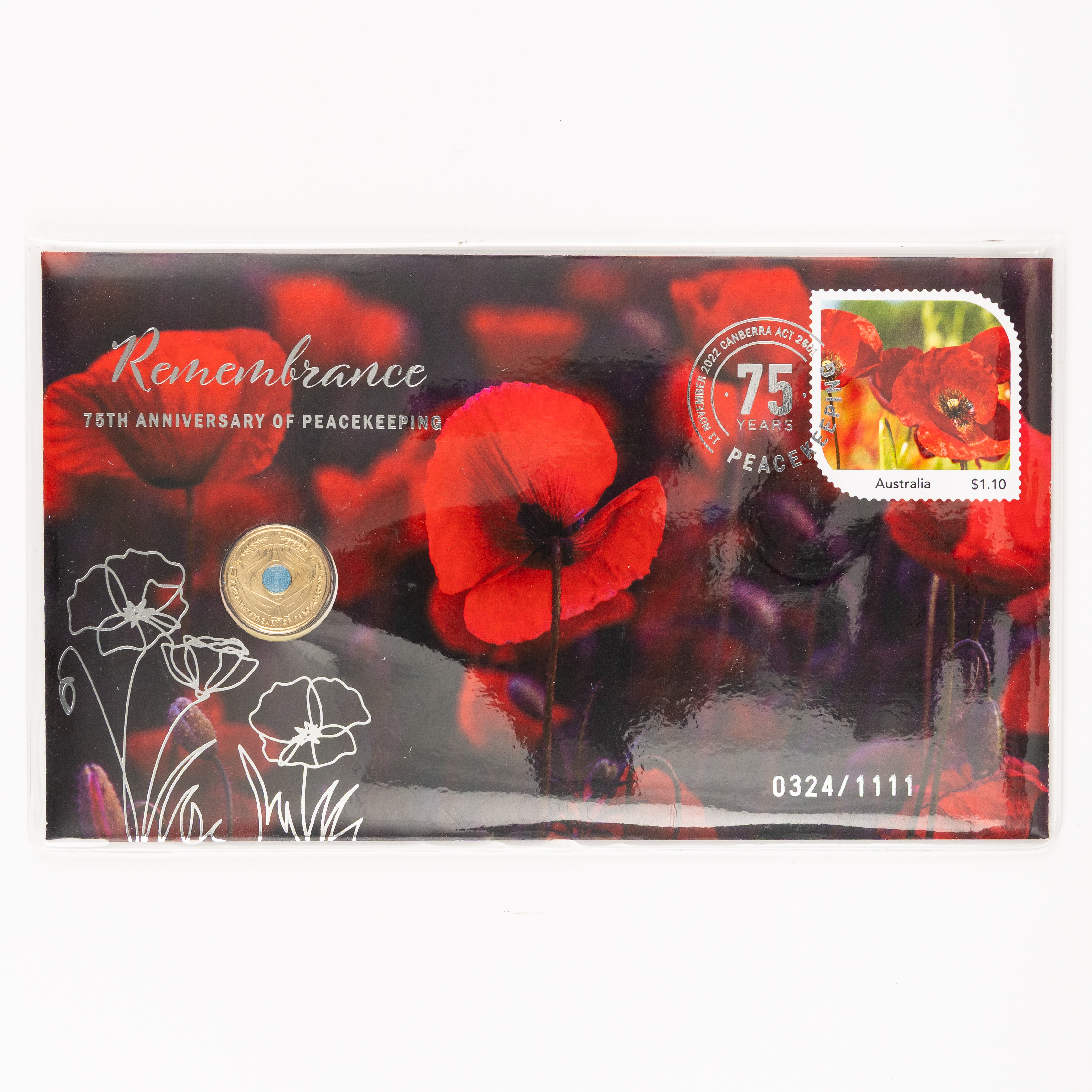 Elizabeth II, 75th Anniversary of Peacekeeping, Two Dollars, 2022, UNC