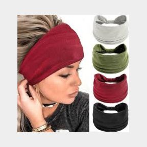 10 Stretch Headbands - Lee Cosmetics Stretch Headbands - Assorted Colours-Bar 9902135800665- 51745/26290