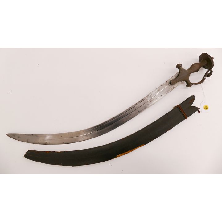 Antique Indian Talwar Steel Handled Sword- 33''