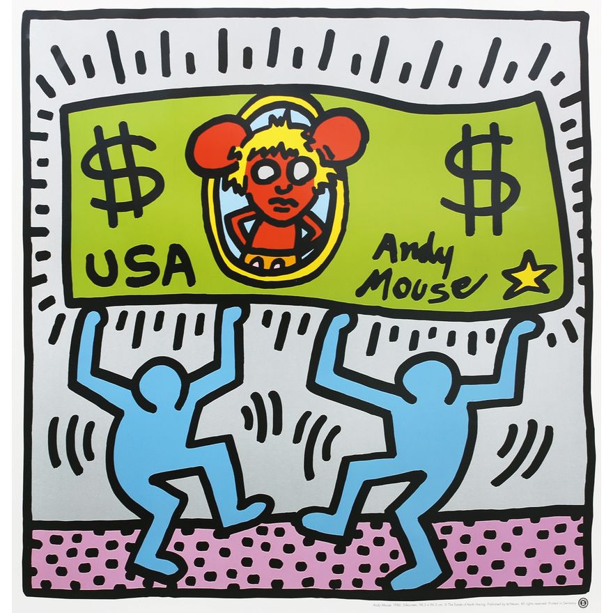 Keith Haring 'Andy Mouse III'