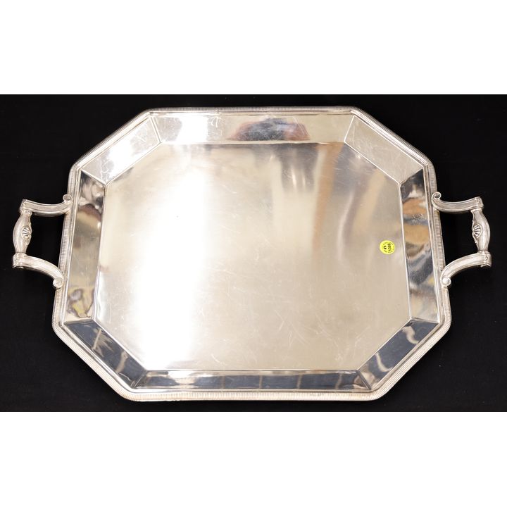 Christofle French Silverplated Serving Tray 22.5''