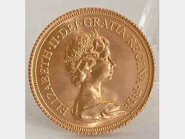 1979 ELIZABETH II DECIMAL GOLD SOVEREIGN