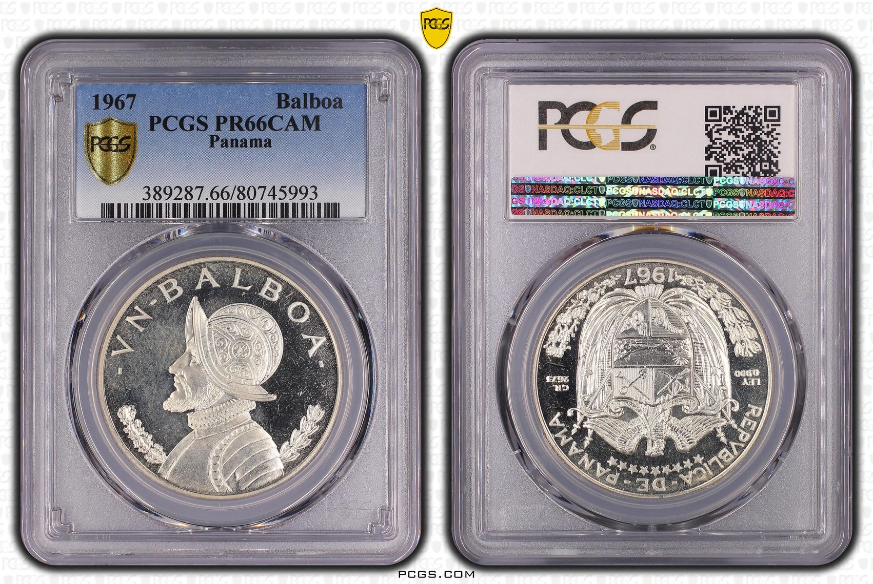 Panama, Balboa, 1967, PCGS PR66CAM