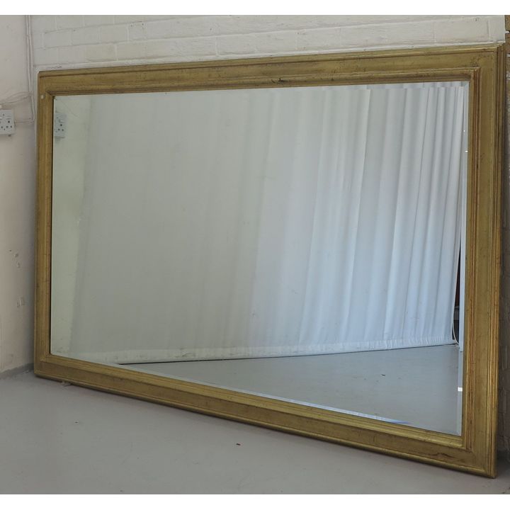 MASSIVE FRAMED BEVELLED GLASS MIRROR