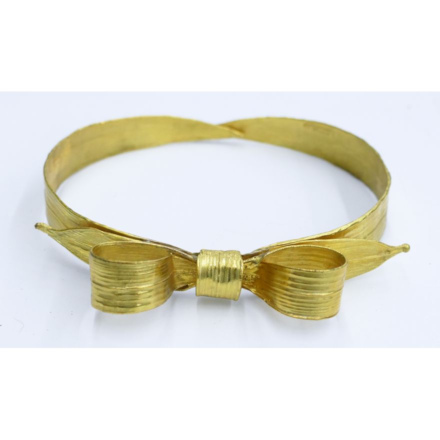 Claude Lalanne ''Knot'' Gilt Bronze Necklace