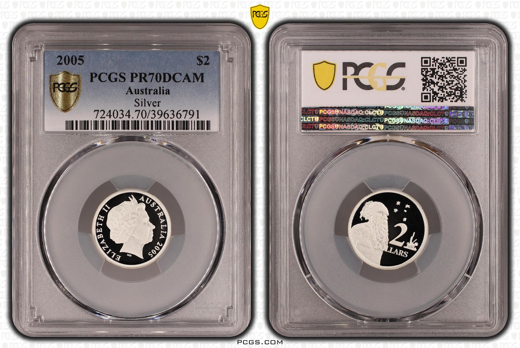 2005 Australia Two Dollar, $2 Silver PCGS - PR70DCAM POP 7/0 -791