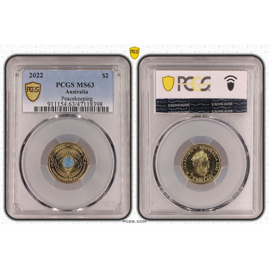 Peacekeeping - Colorized, Two Dollar, 2022, PCGS MS63