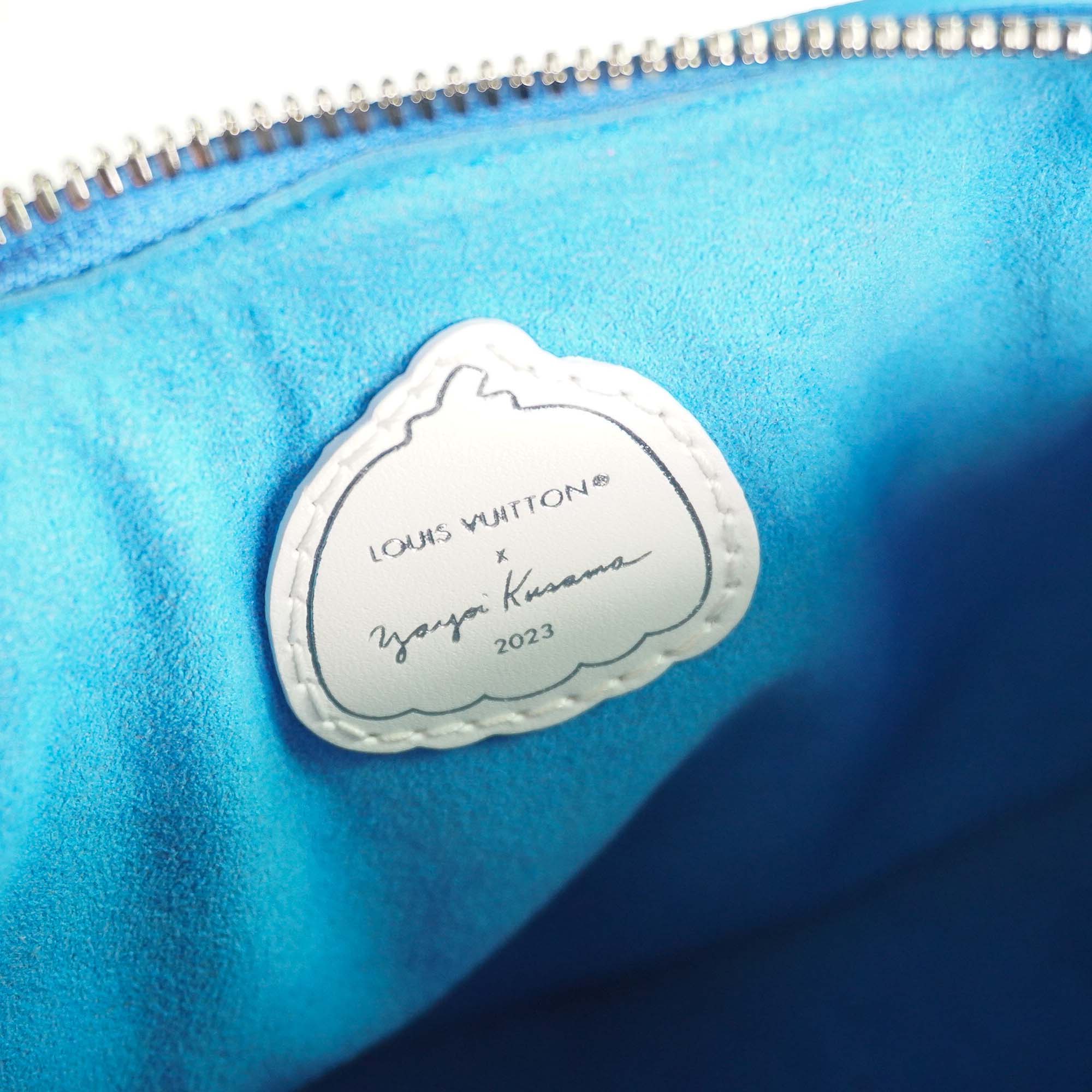 Louis Vuitton x Yayoi Kusama Blue Polka Dot Speedy Bandouliere 20