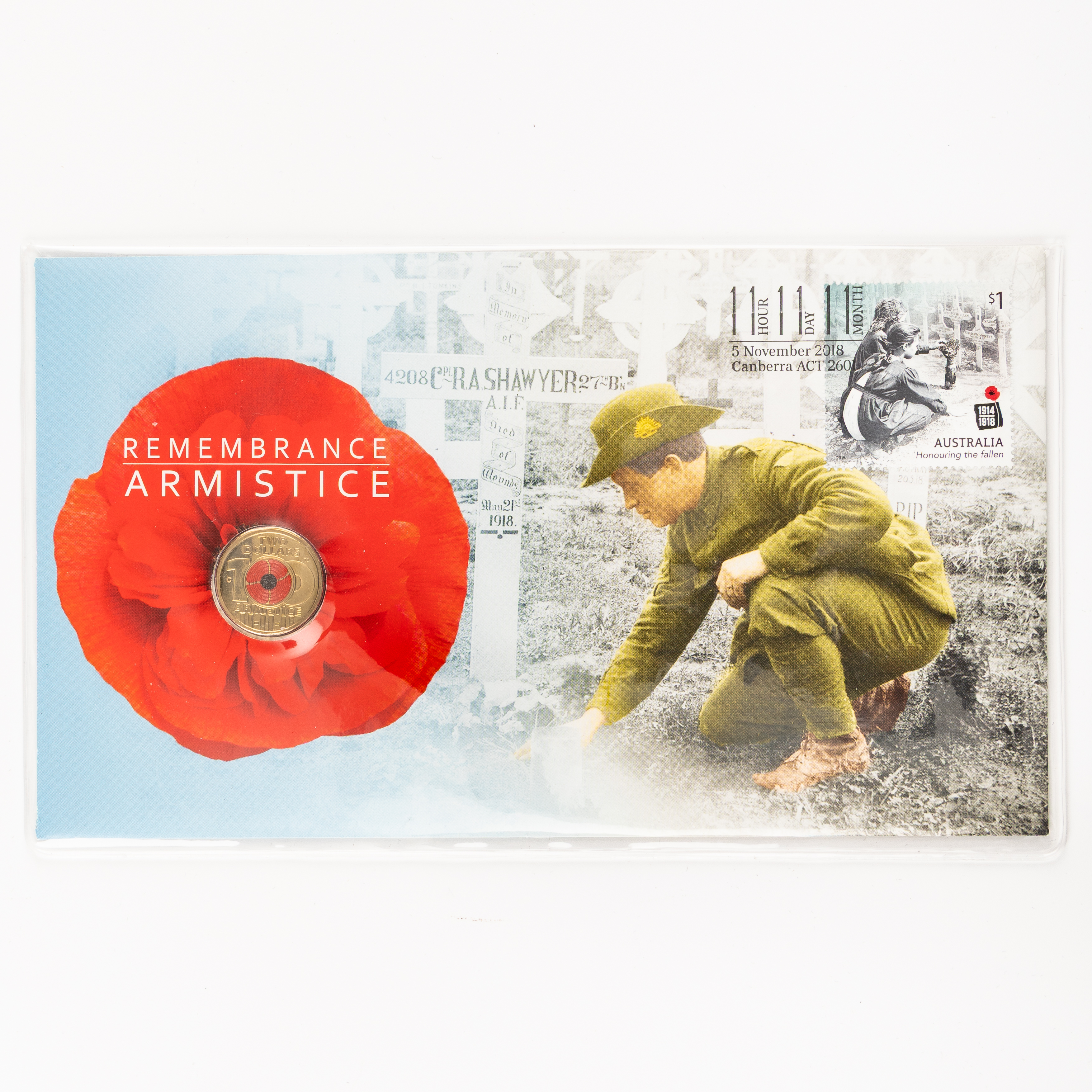 Elizabeth II, Remembrance, Armistice, Two Dollars, 2018, UNC