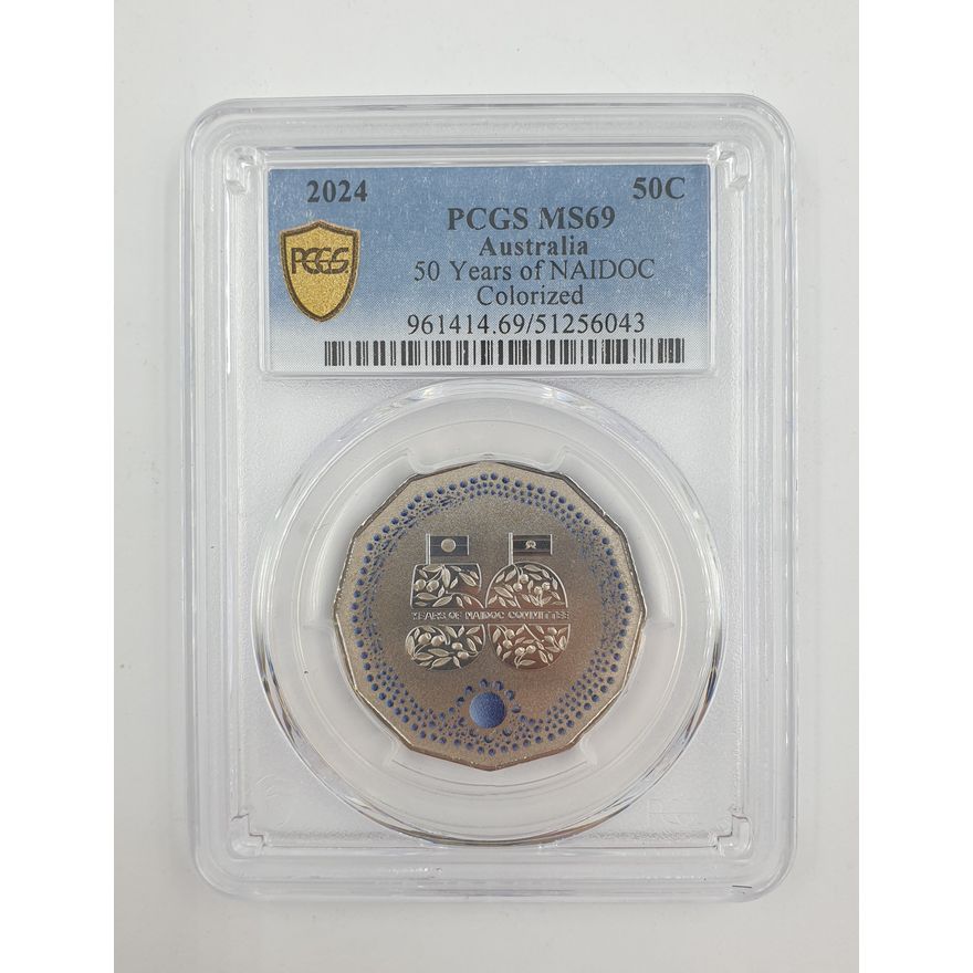 NAIDOC Ann. 50c Coin - MS69