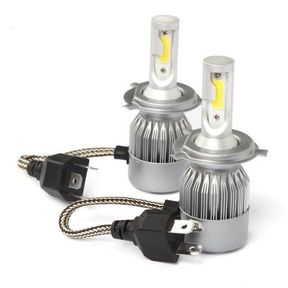 C6 H4 3800LM 36W LED Car Headlight Kit With Built in Cooling Fan 2 Bulbs | NOT TESTED