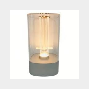 Portable Rechargeable LED Table Lamp Touch 3 White Modes 6000K - Silver -Bar 9902164307753- 51745/25153