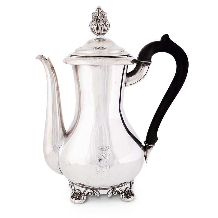 Dzbanek do kawy, Orafo Giacomo Vincenzi, (1801–1837), Modena, ok. 1830 r.