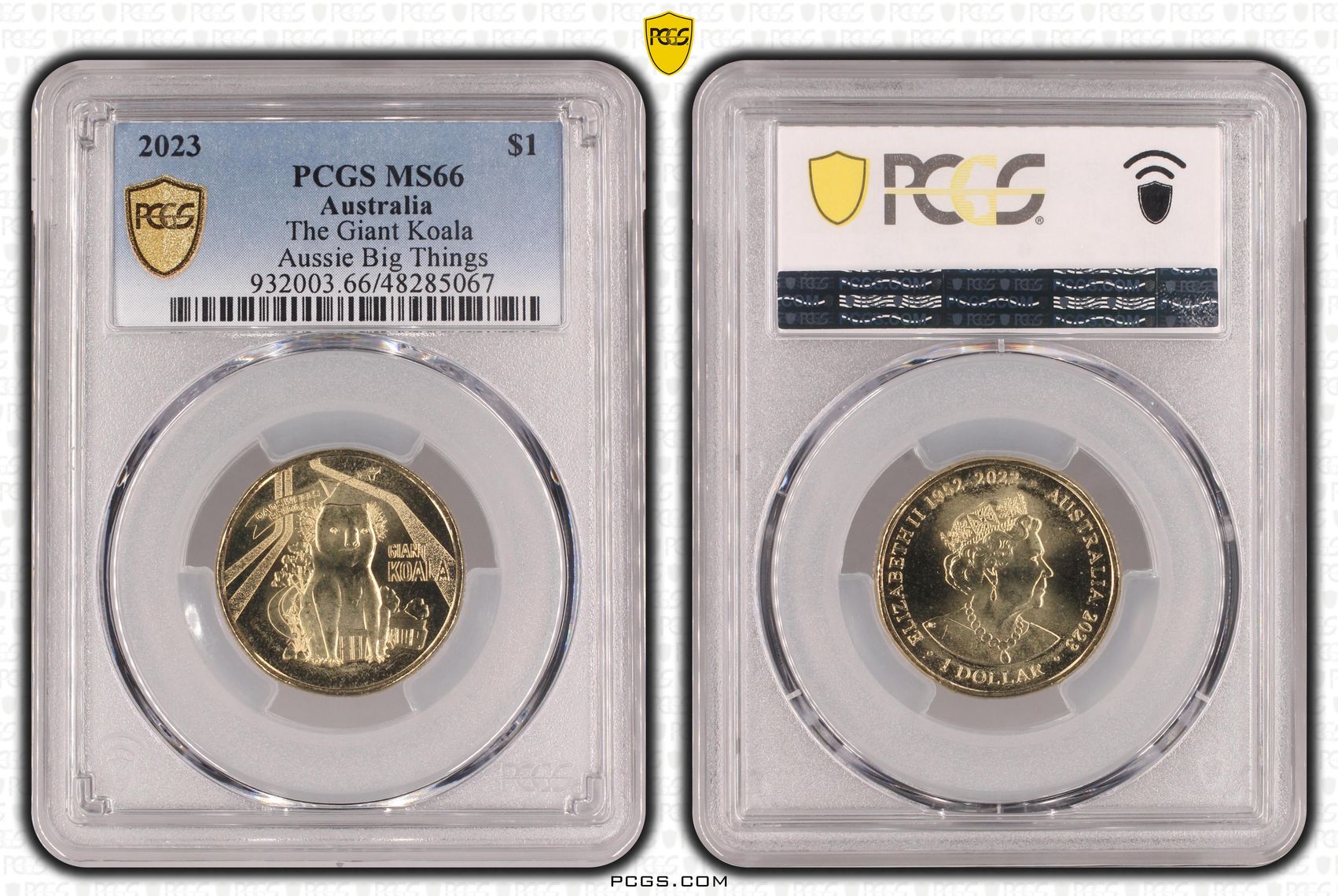 Elizabeth II, The Giant Koala Aussie Big Things , One Dollar, 2023, PCGS MS66