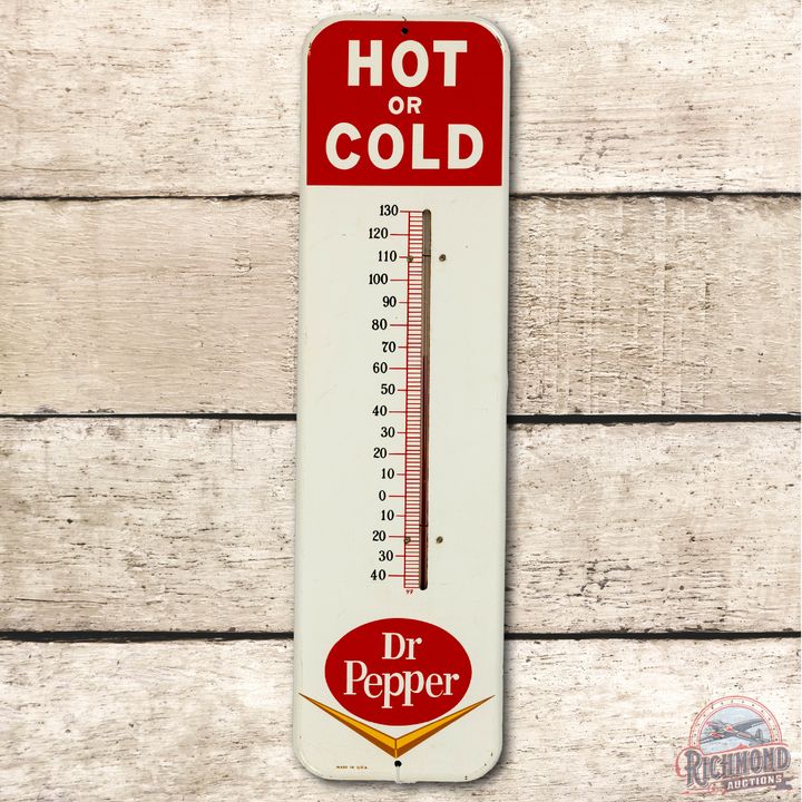 Hot or Cold Dr. Pepper Tin Thermometer