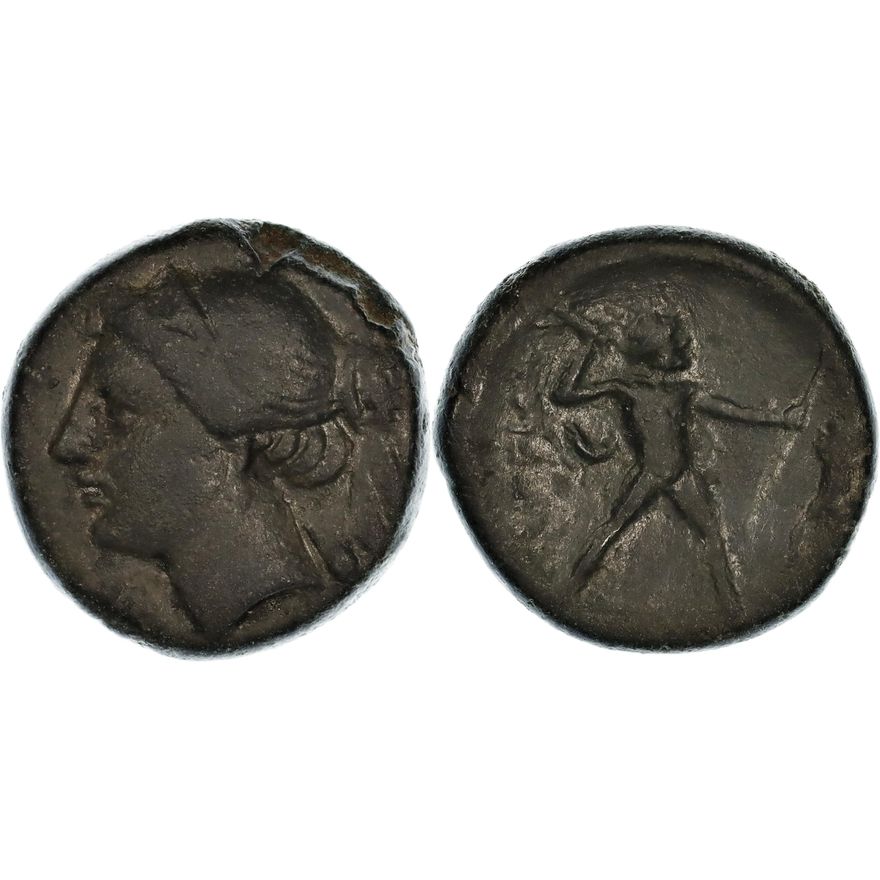 Bruttium, the Brettii, Æ Unit, 217-205 BC,  nVF