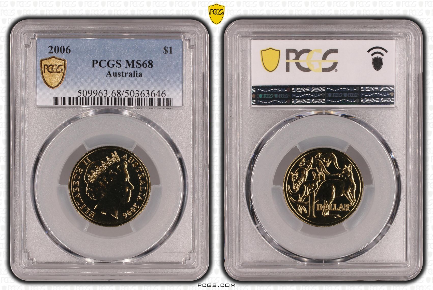 219 · One Dollar, 2006, PCGS MS68