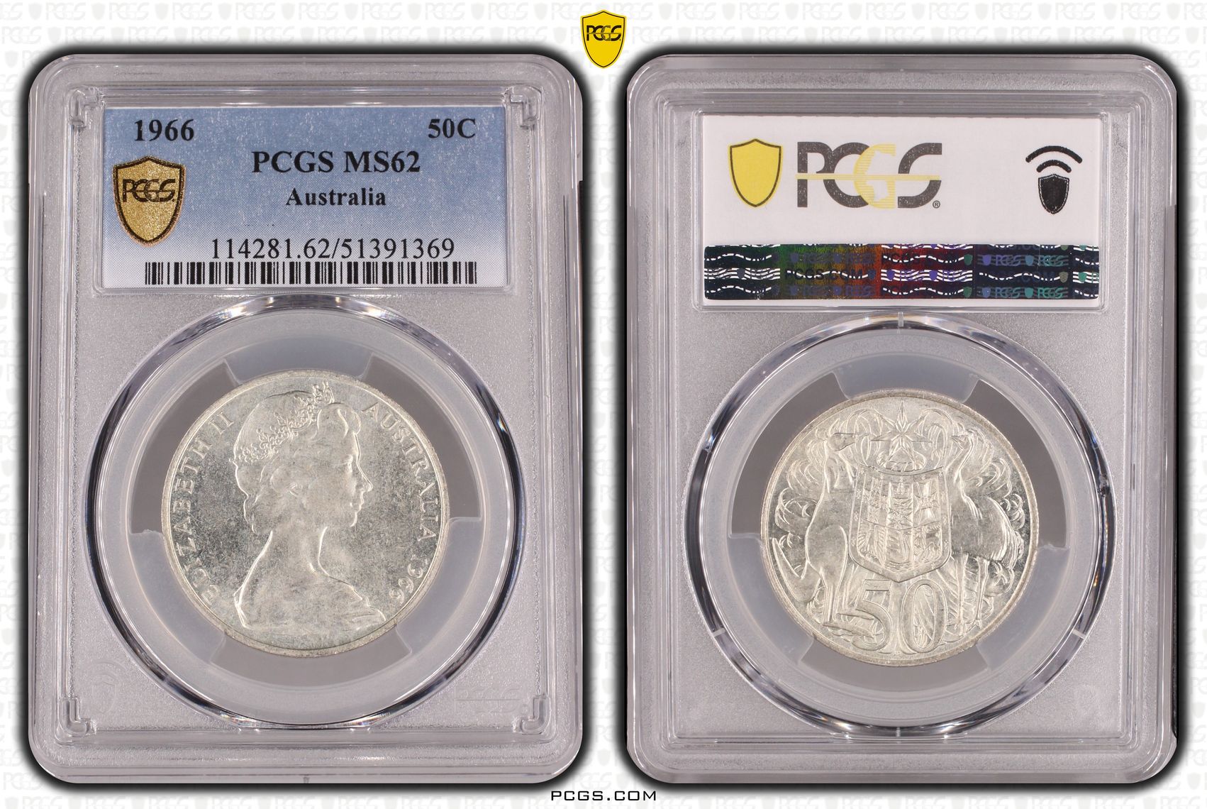 Fifty Cent, 1966, PCGS MS62