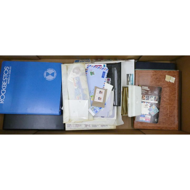 Long Box Vintage Stamps & Albums $199 Face Value Approx.