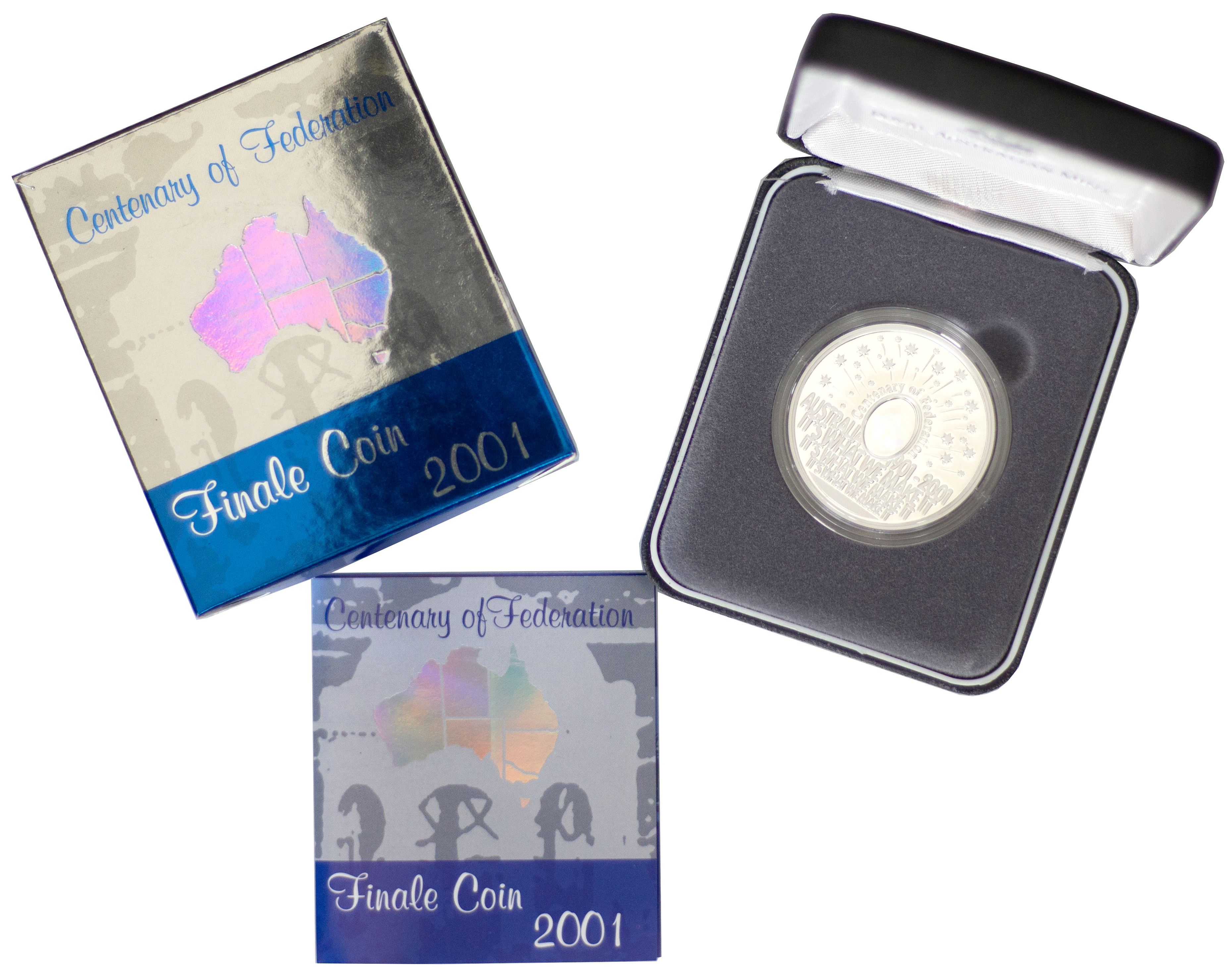 2001 RAM $5 Centenary Of Federation Silver Finale Coin - Box & COA