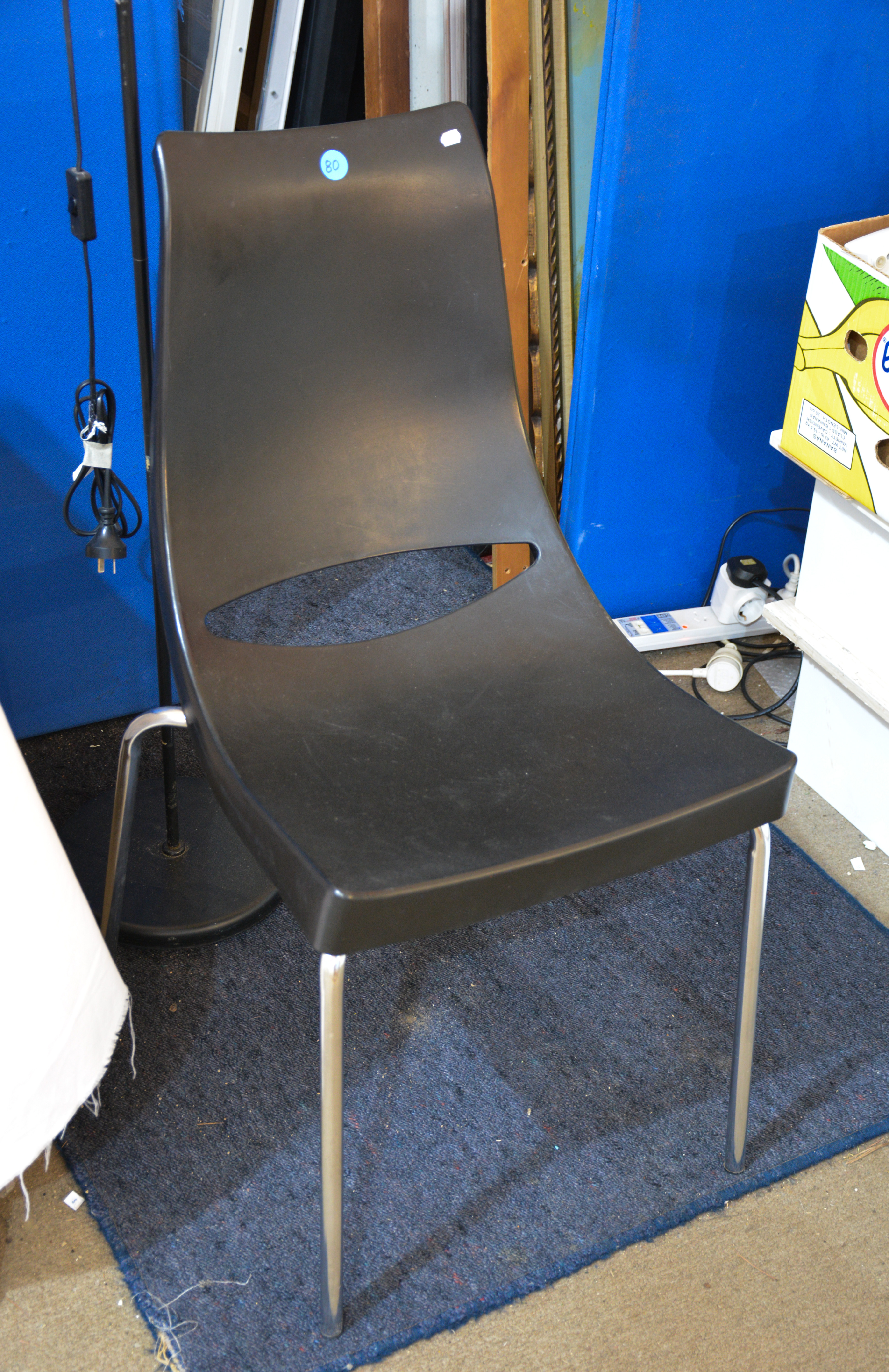 Black + Chrome Dining Chair — NZ auction result