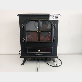 GOLDAIR GEFL-180 FIREPLACE HEATER - BLACK
