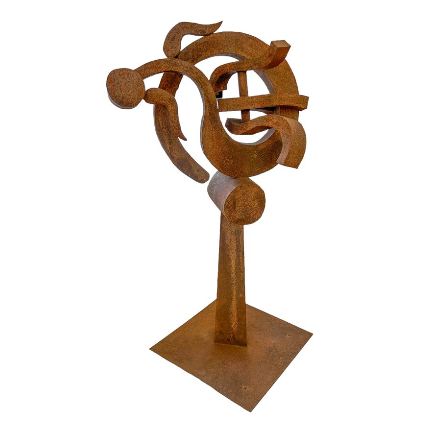 Harold Balazs ''The Sentinel'' Steel Sculpture 6'