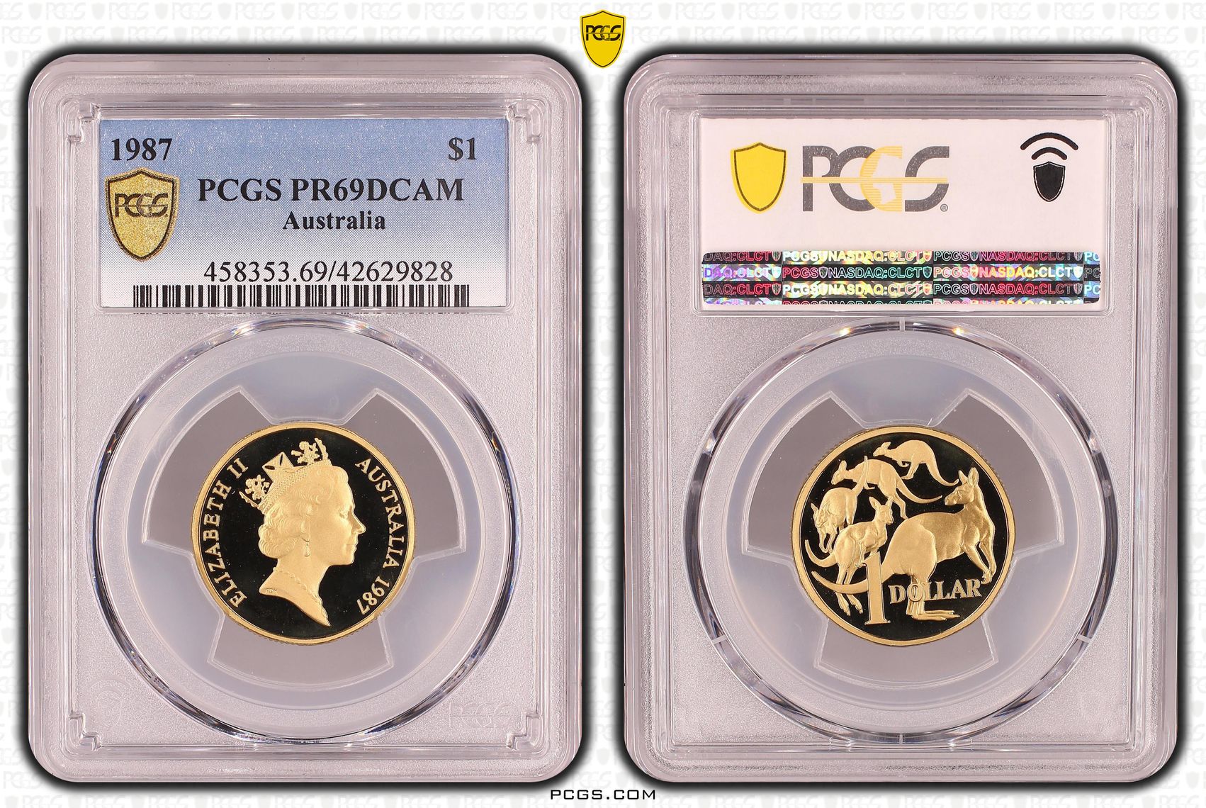 One Dollar, 1987, PCGS PR69DCAM
