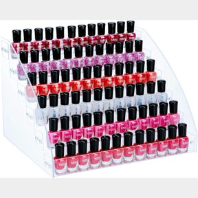 6 TIER KINGROW NAIL POLISH ORGANIZER HOLDER RACK ACRYLIC DISPLAY RACK EYEGLASSES SHELF ESSENTIAL OILS INK STORAGE (6 TIER)