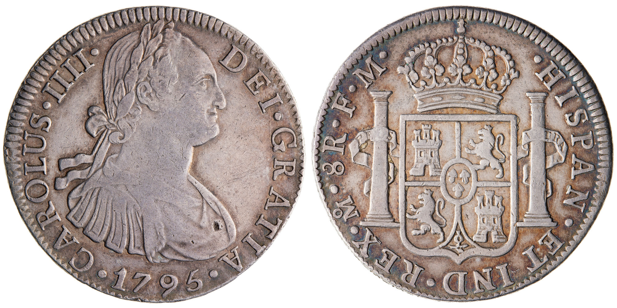 Mexico, Charles IV, Eight Reales, 1795, Fine