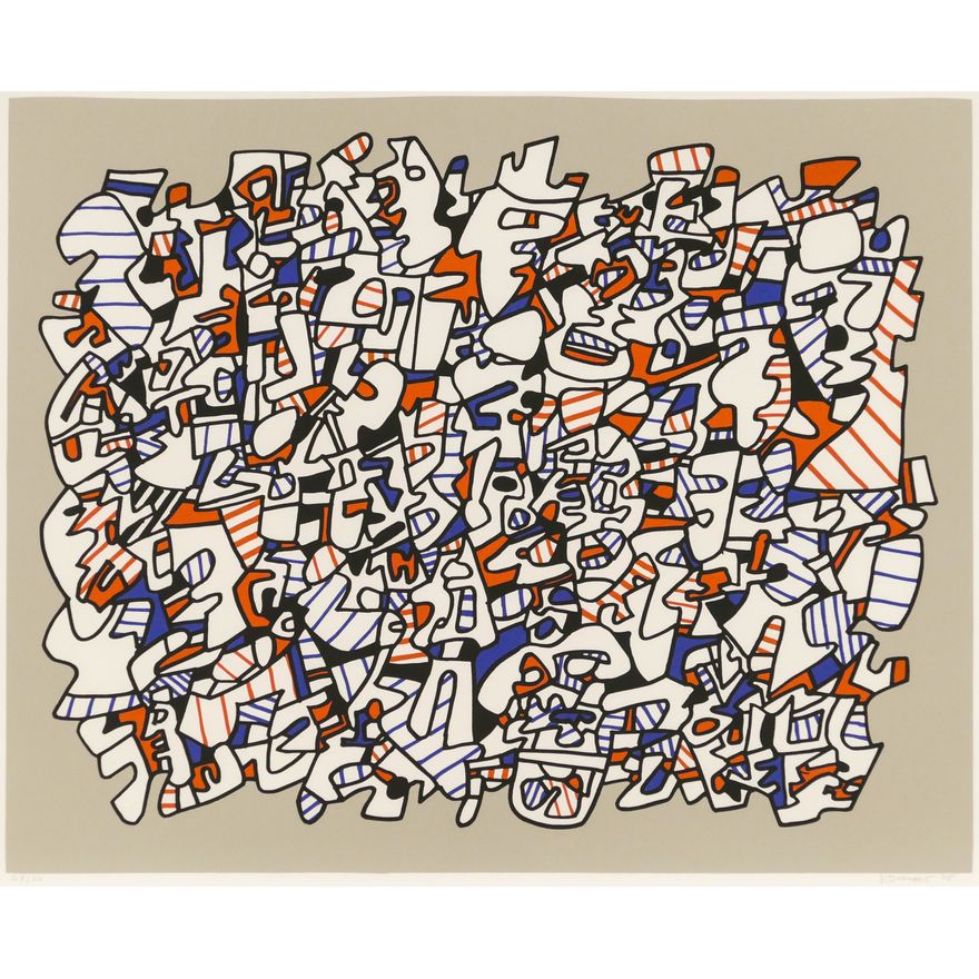 Jean Dubuffet ''Ontogenese'' 1975 Screenprint