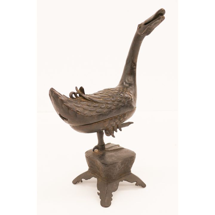 Chinese Ming Bronze Duck Censer