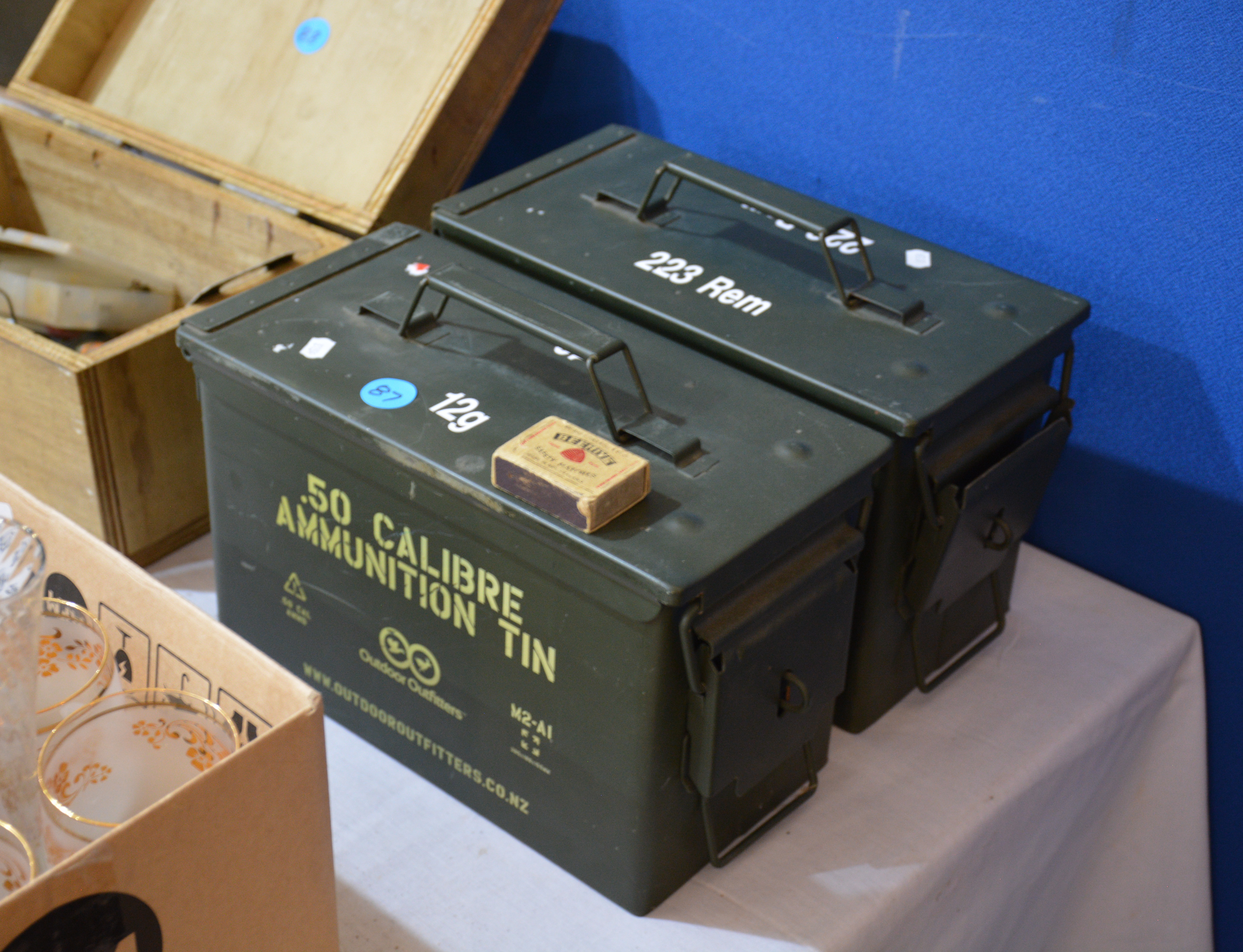 New Ammo Boxes x 2 — sold at auction in New Zealand for $60