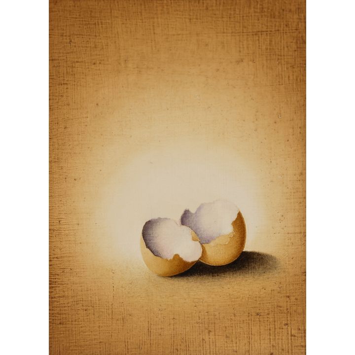 Rosalyn Gale Powell ''Brown Eggshells'' 1972 Oil