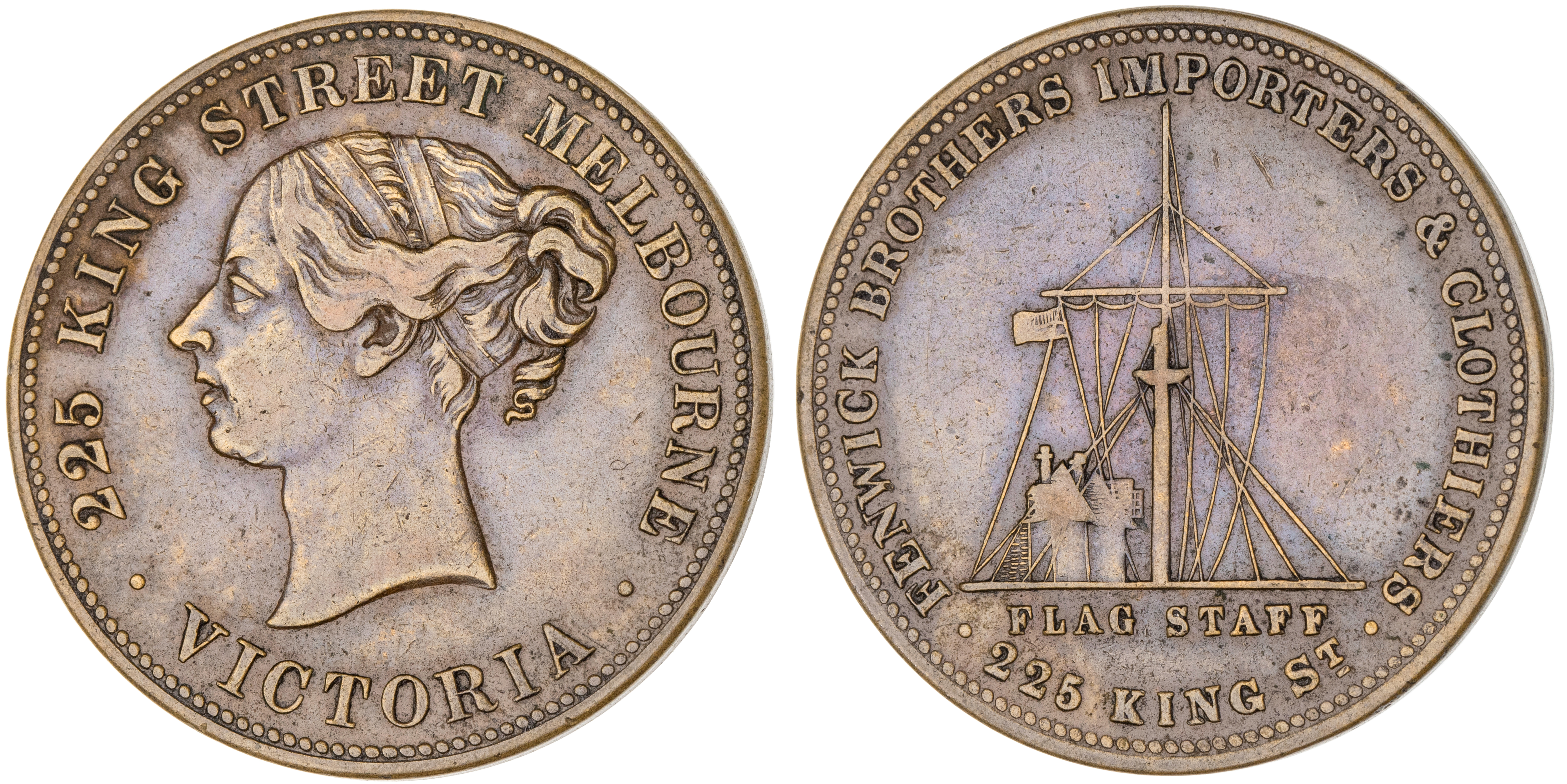 Melbourne, Victoria, Fenwick Bros, Penny, ND, VF