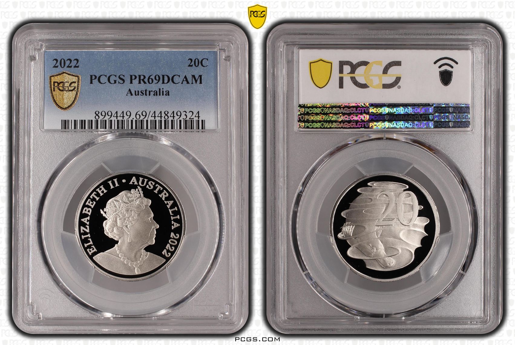 Twenty Cent, 2022, PCGS PR69DCAM