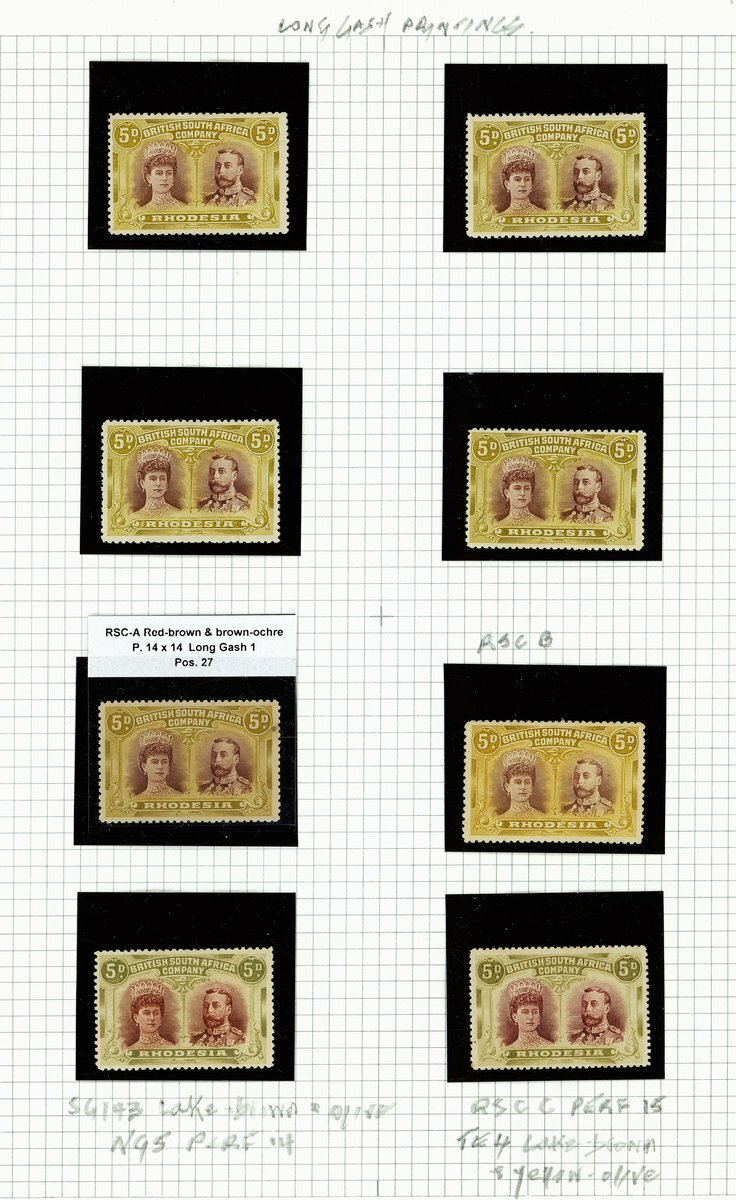 Rhodesia 1910-13 Double Head Issue A mainly mint collection written up ...