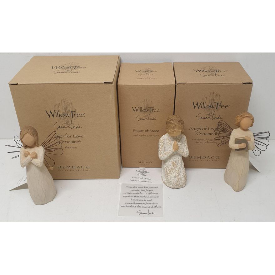 Willow Tree Ornaments (x3)